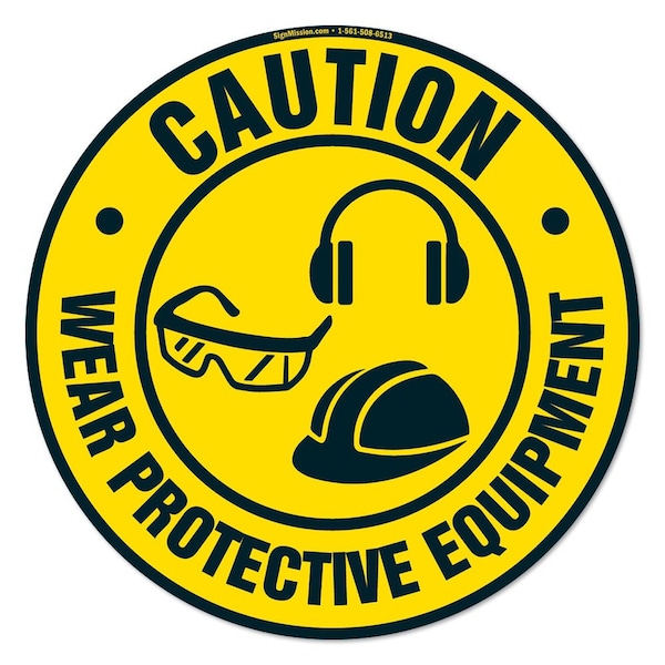 Wear Protective Equipment 16in Non-Slip Floor Marker, 12PK, 16 in L, 16 in H, FD-C-16-12PK-99869